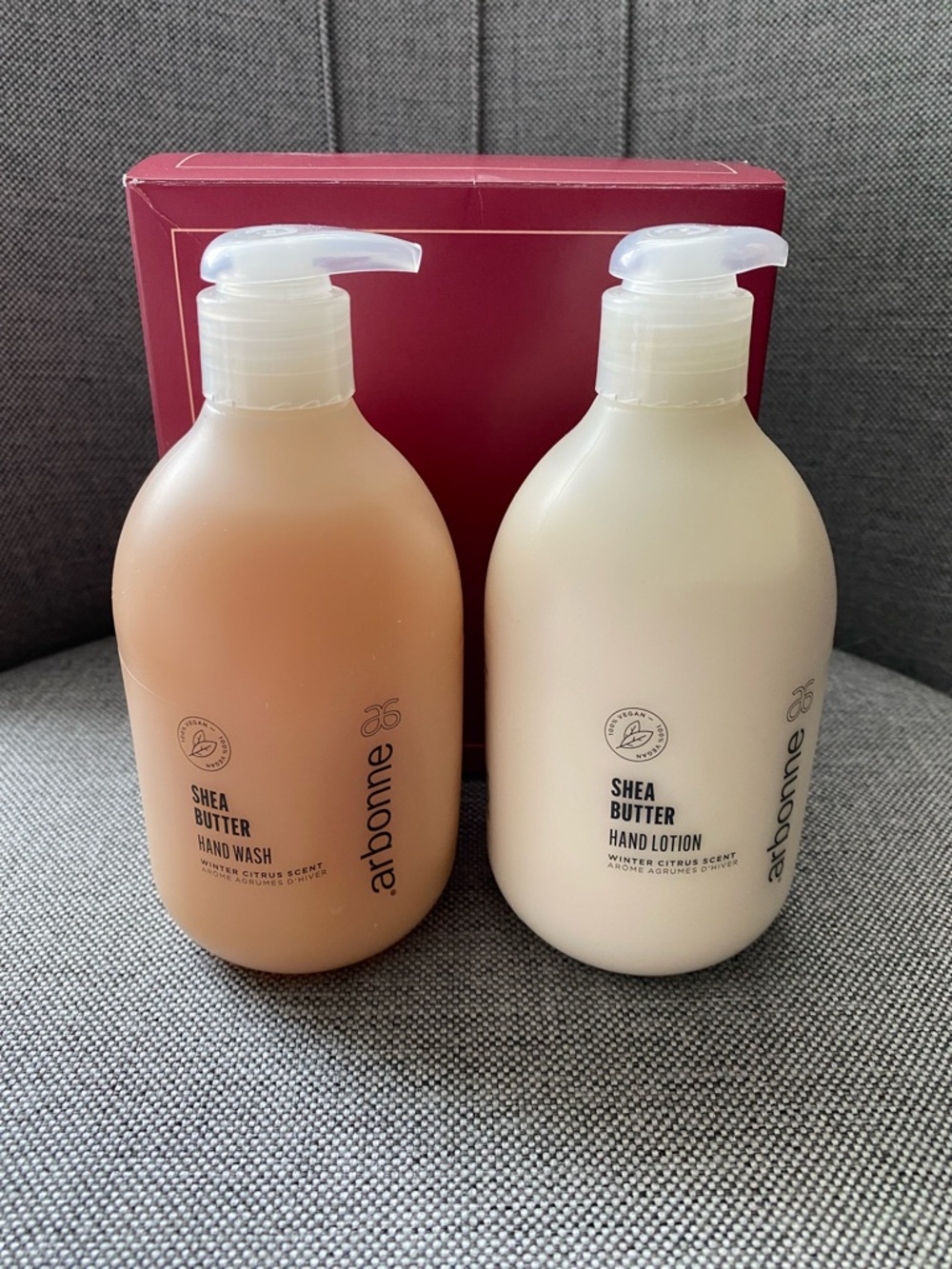 Arbonne Winter Citrus Shea Butter Hand Wash & Hand Lotion Duo